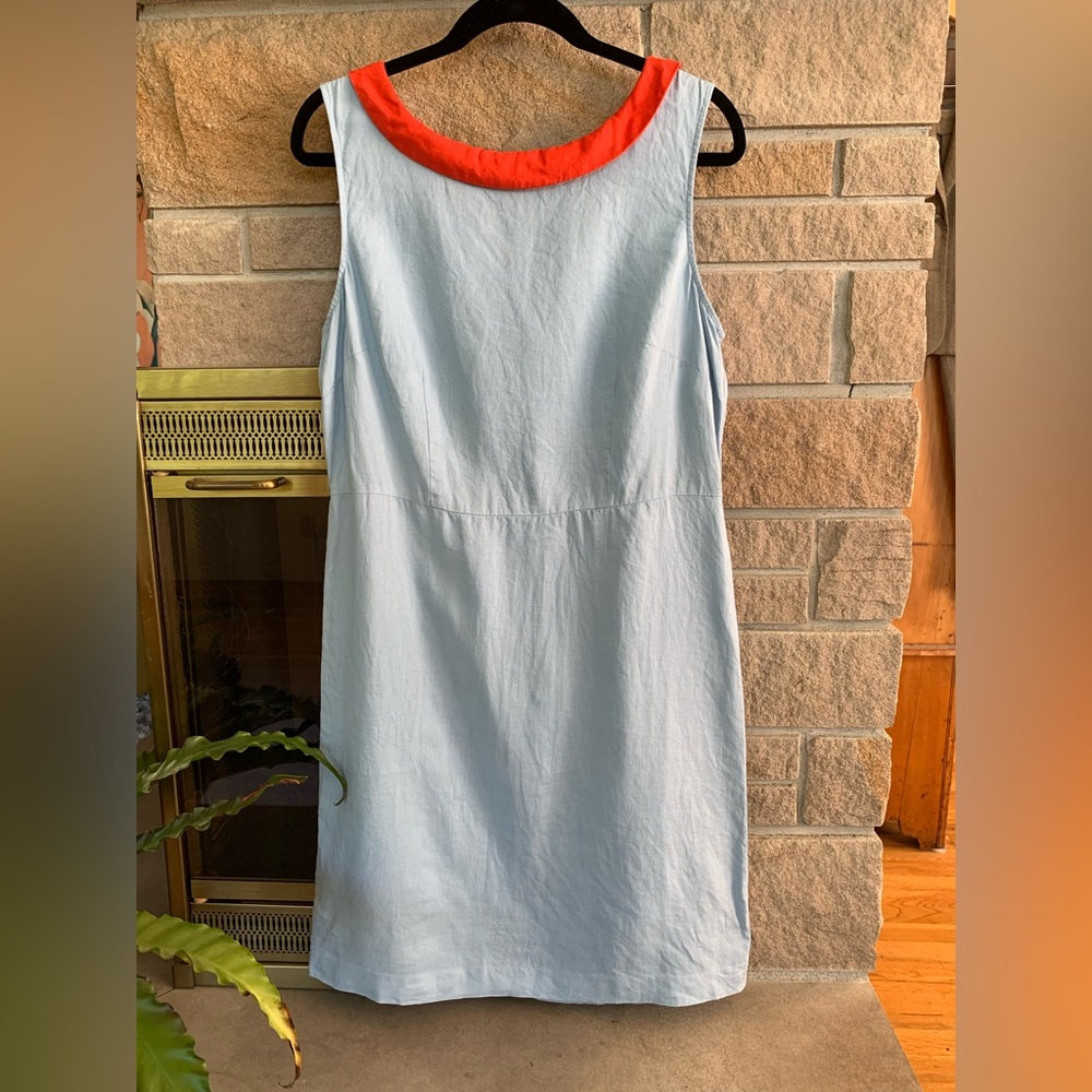 Boden Sleeveless Linen Sheath Dress
